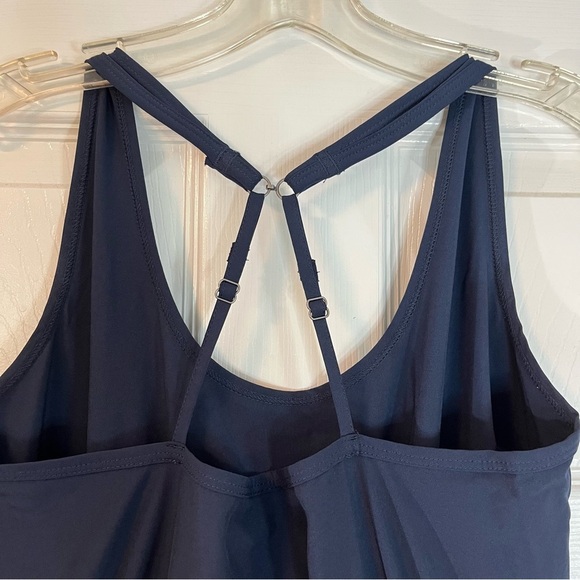 Abercrombie & Fitch Traveler Jumpsuit Navy Blue Sleeveless Stretch Small Tall - Picture 6 of 16